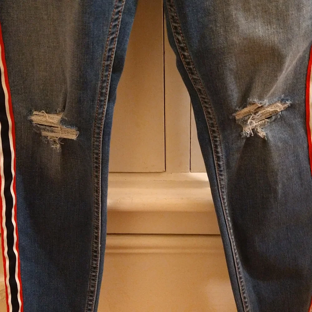 Hollister high rise crop super skinny jeans Sz 5 - Picture 3 of 8